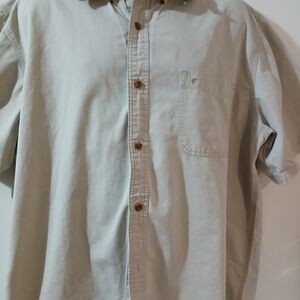 Carhartt Men's Casual Button-Down Shirt - Light Gray